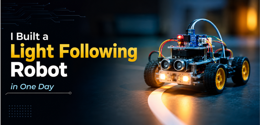 I Built a Light Following Robot in One Day