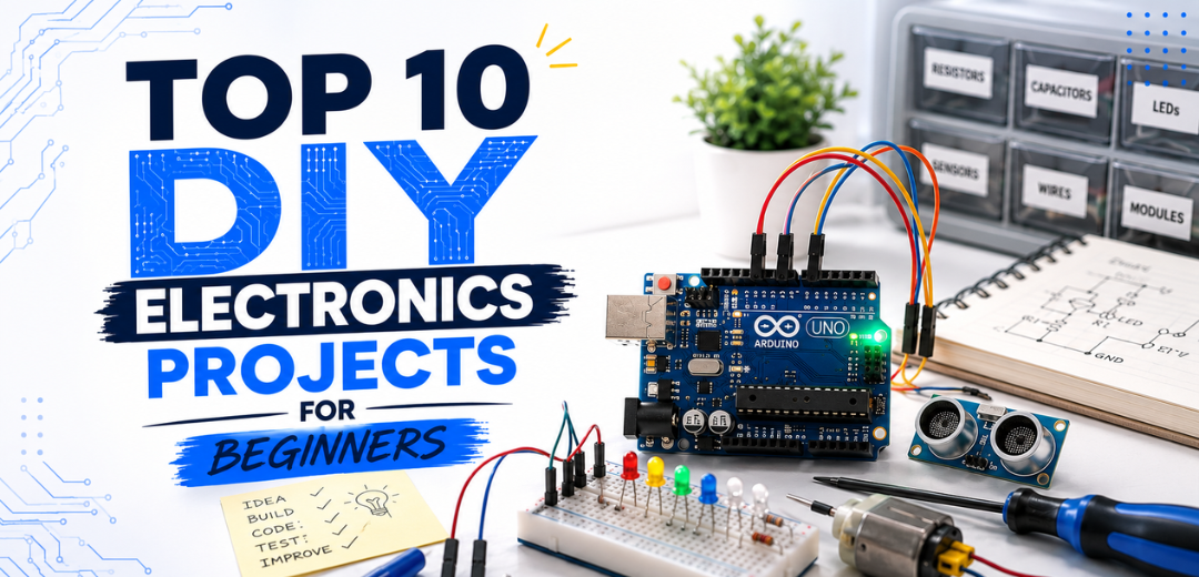 Top 10 DIY Electronics Projects for Beginners – Robocraze