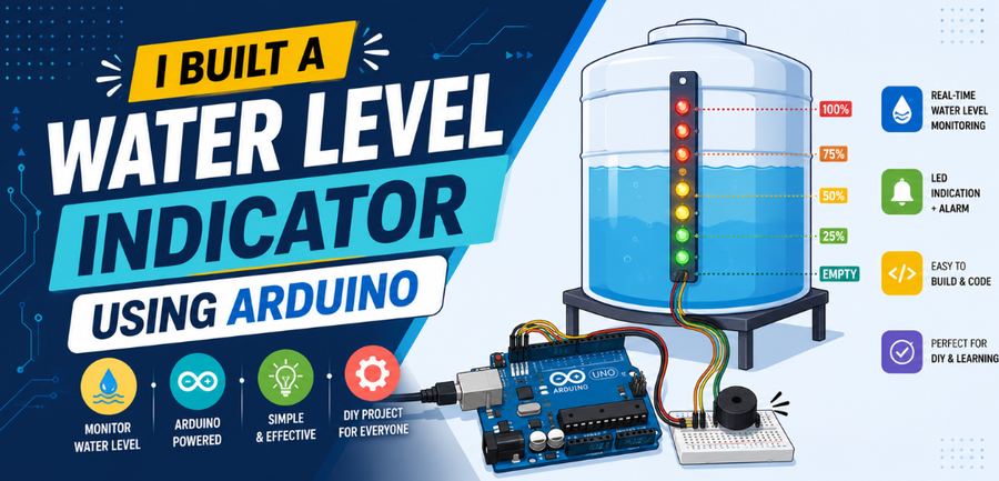 I Built a Water Level Indicator Using Arduino
