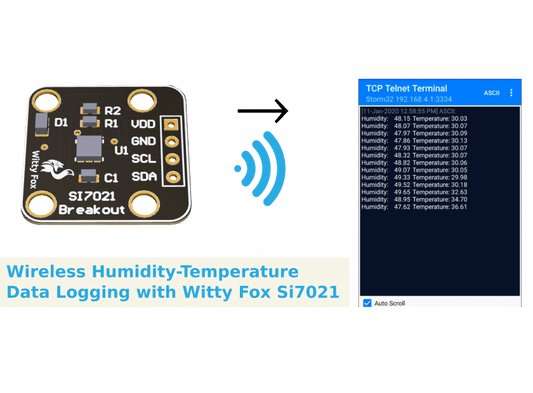 WIRELESSLY LOGGING DATA USING WITTY FOX SI7021 - Robocraze