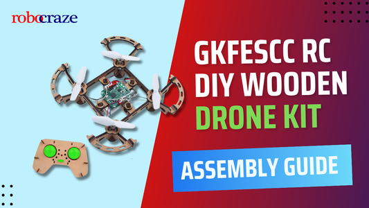 GKFESCC RC DIY Wooden Drone Kit Assembly Guide - Cover image