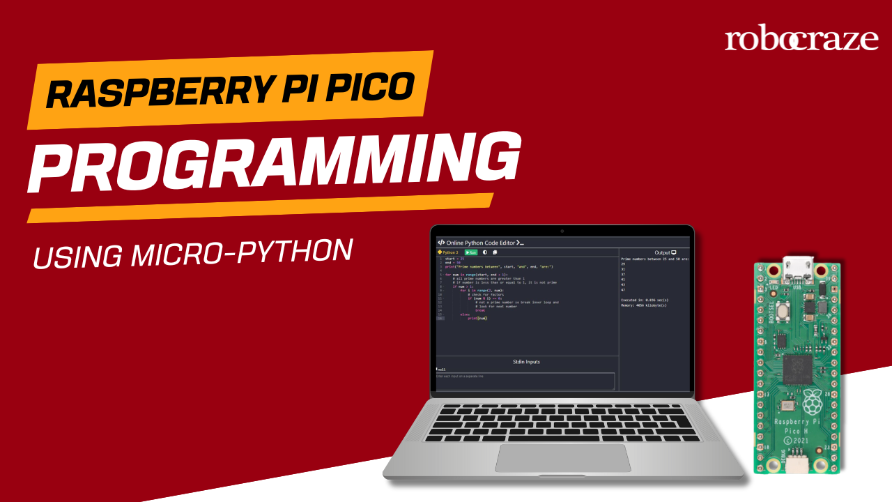 Raspberry Pi Pico Programming with MicroPython – Robocraze