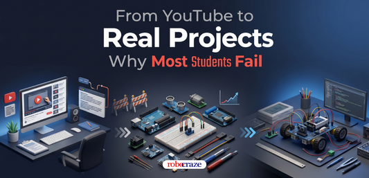 From YouTube to Real Projects: Why Most Students Fail - Cover image