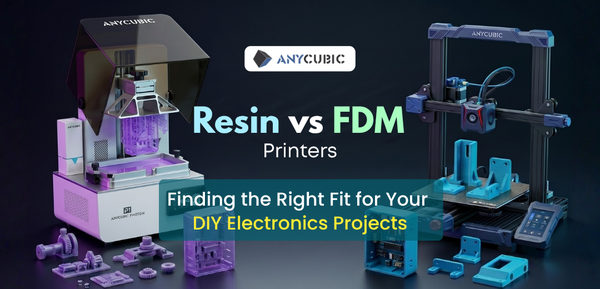 Anycubic Resin vs FDM Printers: Finding the Right Fit for Your DIY Electronics Projects - Cover Image