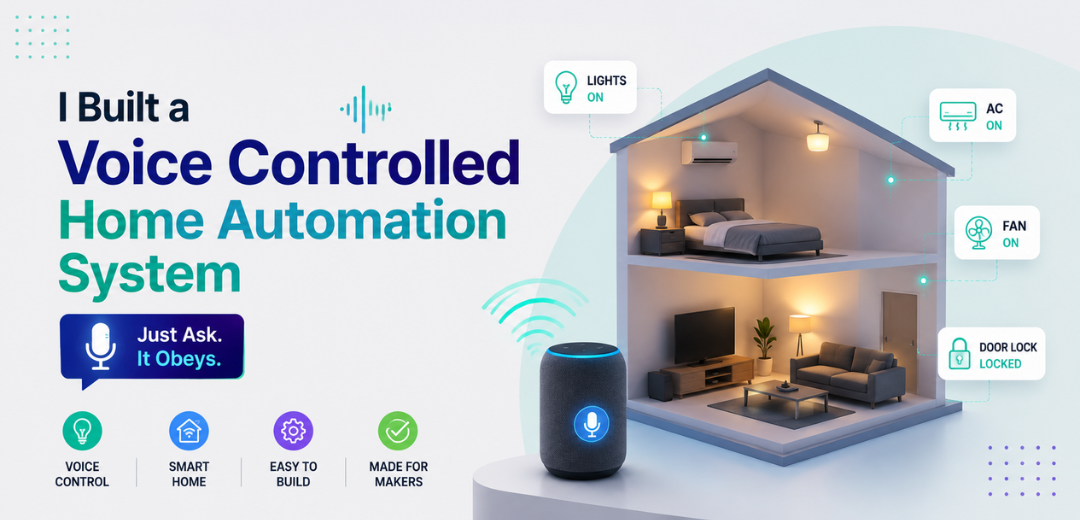 I Built a Voice Controlled Home Automation System - Cover Image