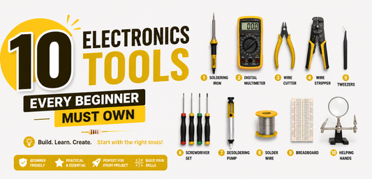 10 Electronics Tools Every Beginner Must Own - Cover Image