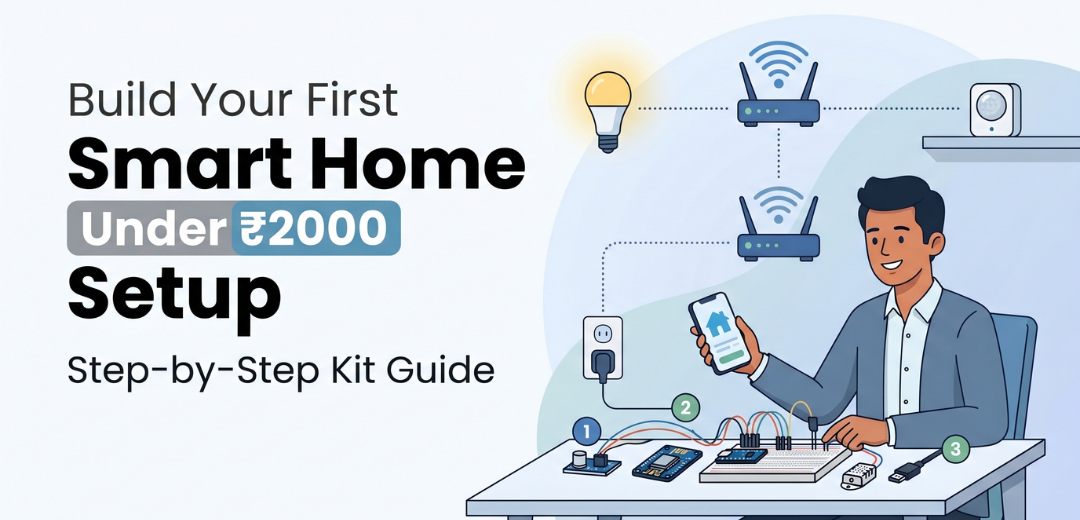 Build Your First Smart Home Setup Under ₹2000 (Step-by-Step Kit Guide) - Cover Image