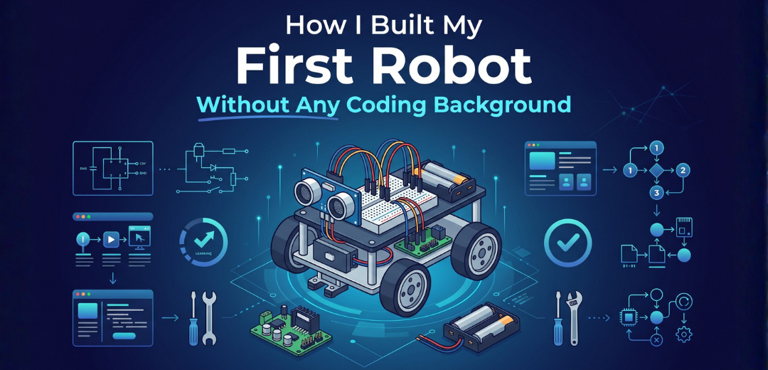 How I Built My First Robot Without Any Coding Background