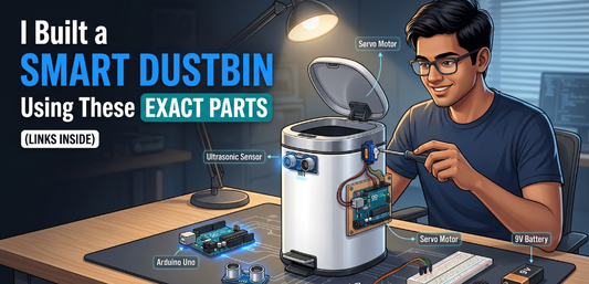 I Built a Smart Dustbin Using These Exact Parts (Links Inside)-Cover Image