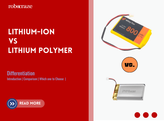 this image shows Lithium-Ion vs Lithium Polymer Battery