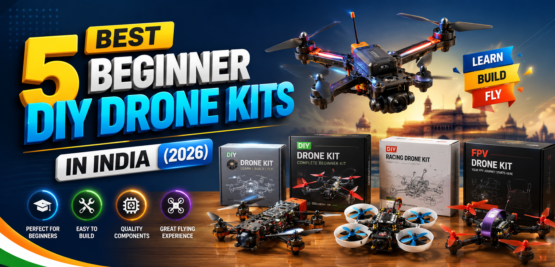 5 Best Beginner DIY Drone Kits in India (2026) – Robocraze
