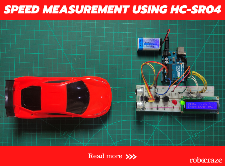 Speed Measurement using HC-SR04 Ultrasonic Sensor