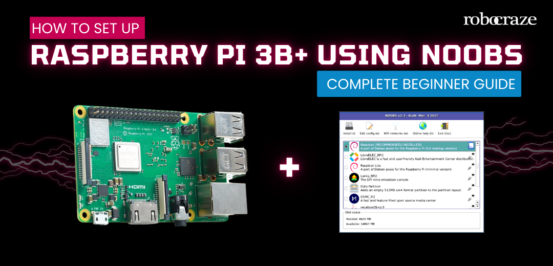 How to Set Up Raspberry Pi 3B+ Using NOOBS – Complete Beginner Guide - Cover image
