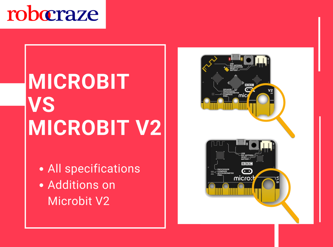 Microbit vs Microbit V2 