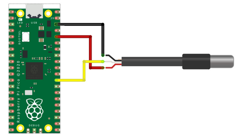 DS18B20 with Raspberry Pi Pico using MicroPython - Robocraze