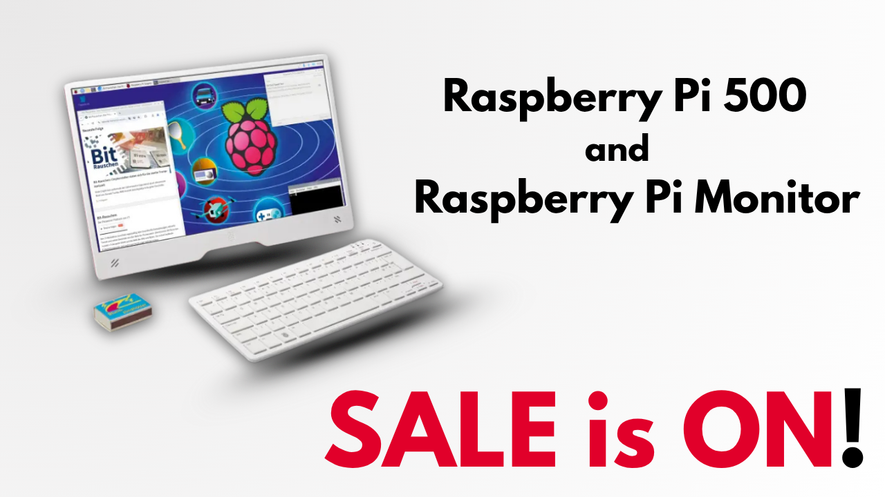 Raspberry Pi 500 and Raspberry Pi Monitor Now Available