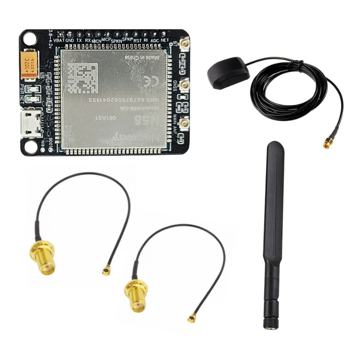 Sim Com Gbss Module Ufl N58 GNSS Breakout Board, GPS/4G Antennas & SMA to UFL Connector – Robocraze