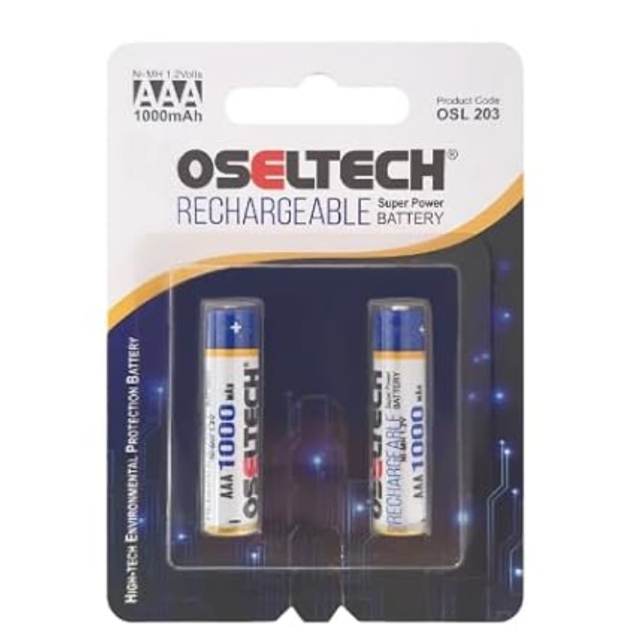 1000mAh AAA Rechargeable Battery 1.2V (Pack of 2)-Robocraze