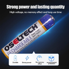 1000mAh AAA Rechargeable Battery (2-Pack) – 1.2V AAA rechargeable battery for remotes & cameras.-Battery -Robocraze