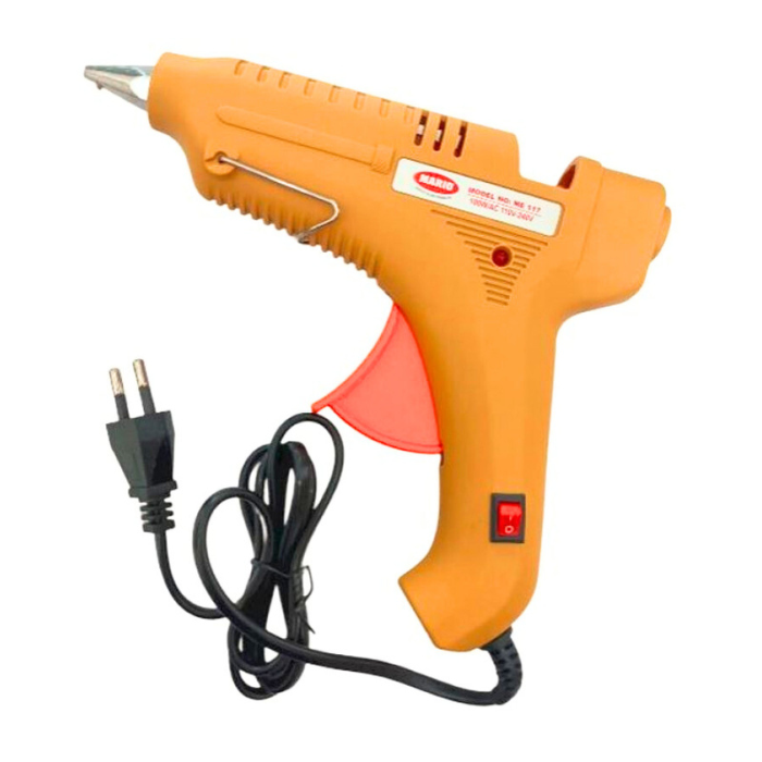 Mario ME-117 100W Hot Melt Glue Gun – Powerful 100W glue gun for heavy-duty use. -Hot Glue Gun and Sticks -Robocraze
