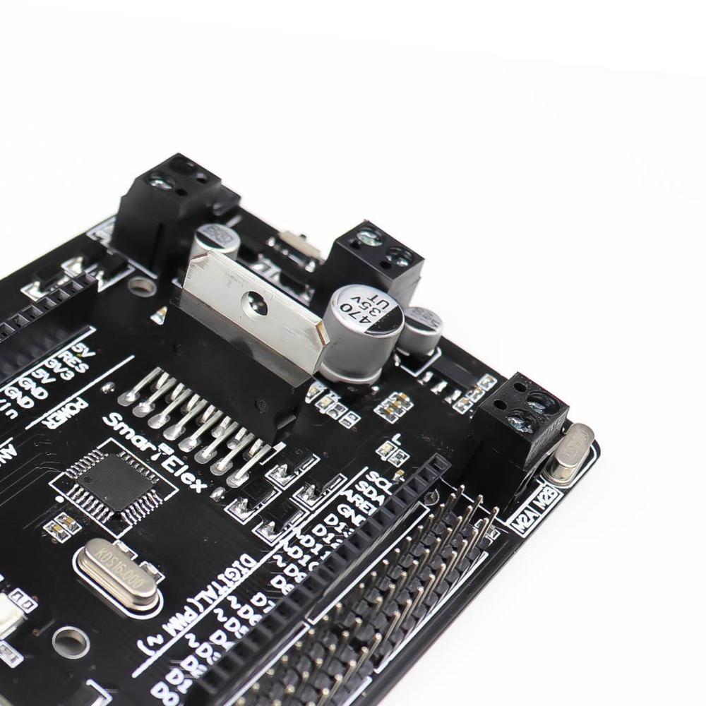 SmartElex L298N Dual Channel Motor Driver with Onboard Arduino Uno -Robocraze