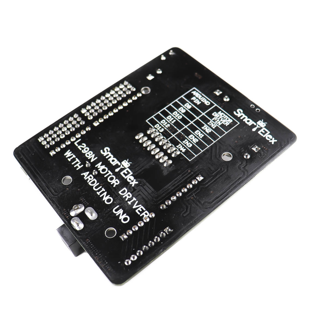 SmartElex L298N Dual Channel Motor Driver with Onboard Arduino Uno -Robocraze