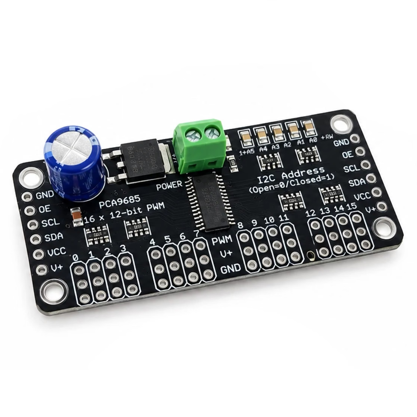 SmartElex 16-Channel 12-Bit PWM/Servo Driver 