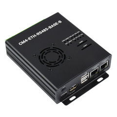 Waveshare CM4-ETH-RS485-BOX-B-EU Dual ETH Mini Computer For Raspberry Pi CM4 with Dual ETH & 4CH RS485