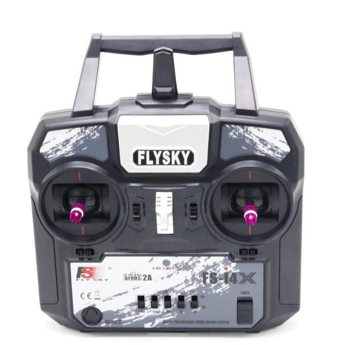 FlySky FS-i4X 4CH AFHDS + FS-A6 Receiver – FPV drone remote for quadcopters. -Robocraze