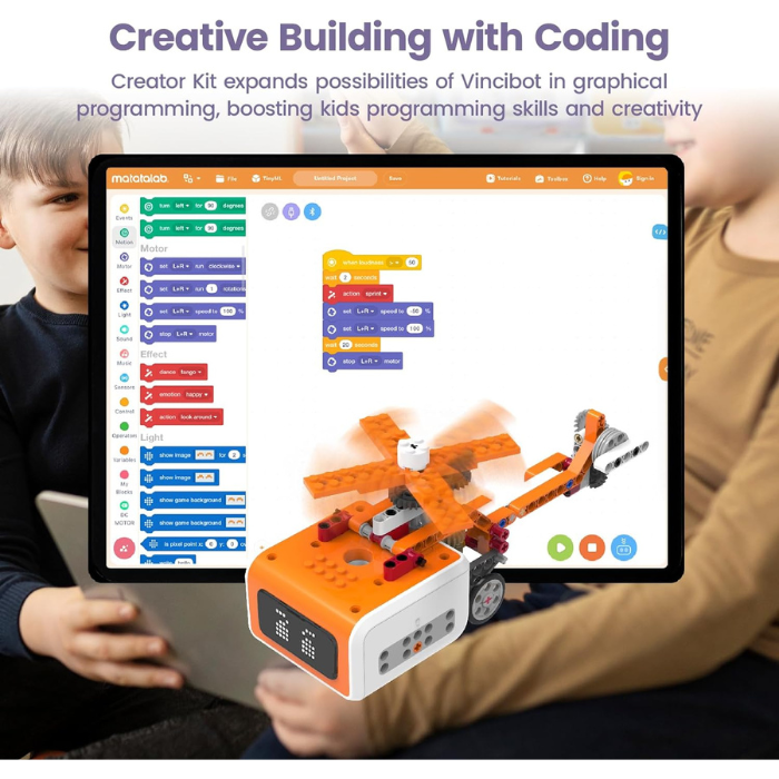 Matatalab 20-in-1 Creator STEM Kit with 400 Blocks – Versatile DIY Kits, STEM Kits, Robot Kits -Robocraze
