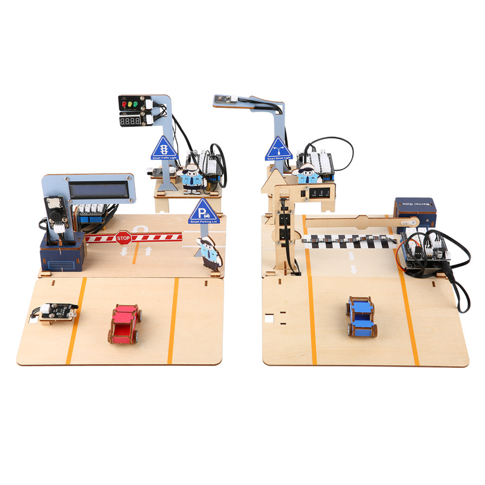 ACEBOTT QE027 ESP32 Intelligent Transportation STEM Kit Compatible with Arduino -STEM Kits -Robotic Kits -Robocraze