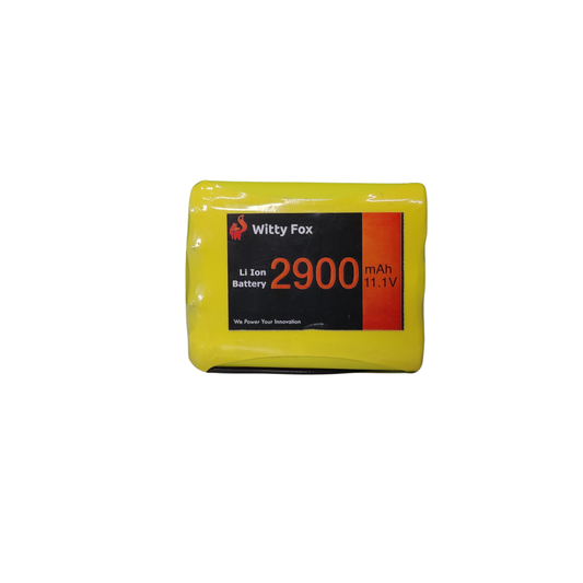 Witty Fox 11.1V 2900mAh Li-ion Battery – Efficient battery for robotics & IoT. -Lithium Battery -Robocraze