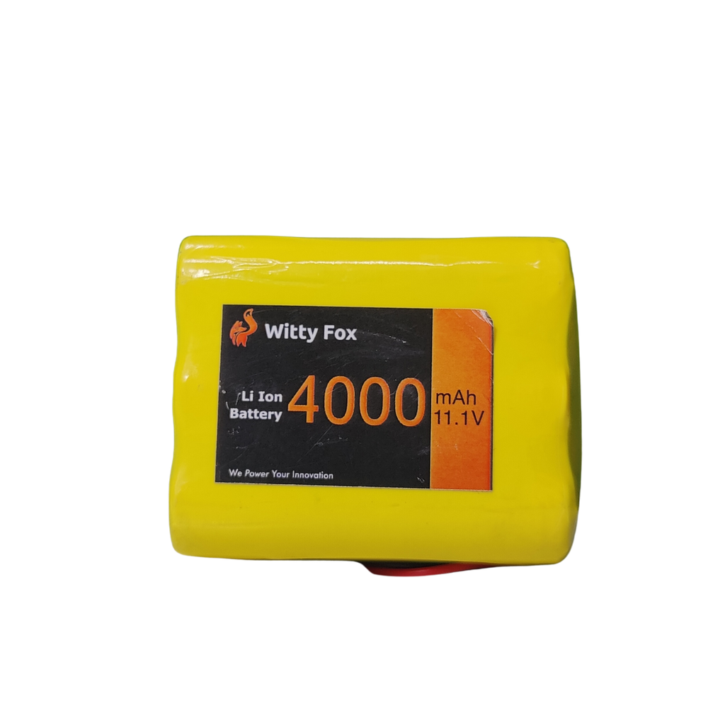 Witty Fox 11.1V 4000mAh Li-ion Battery – Long-lasting 11.1V battery. -Lithium Battery -Robocraze