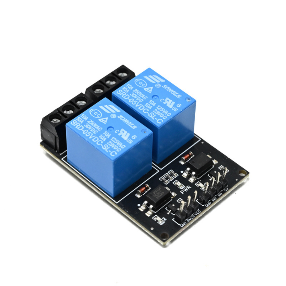 SmartElex 10A 2-Channel 5V Relay Module -Robocraze