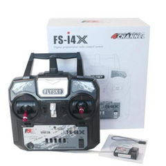 FlySky FS-i4X 4CH AFHDS + FS-A6 Receiver – FPV drone remote for quadcopters. -Robocraze
