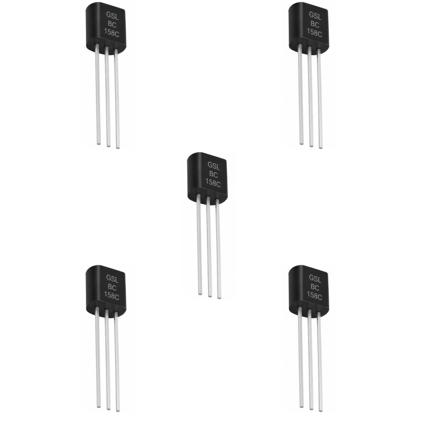 BC158 PNP Bipolar Junction Transistor (TO-18)-Pack of 5-picture-20