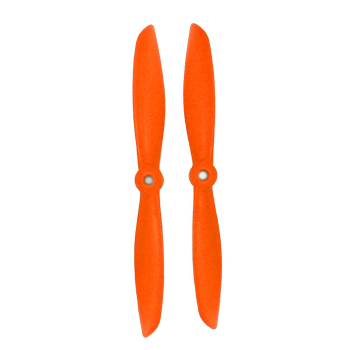 Orange HD Drone Propeller (6X4.5) Glass Fiber Nylon - 1CW + 1CCW (1 Pair) for FPV Drones & Quadcopters -Robocraze