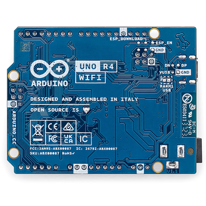 Original Arduino UNO R4 WIFI – Next-gen board with WiFi & HID support for IoT. -Original Arduino Board -Robocraze