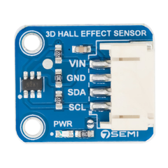 7Semi TMAG5273 4Pin 3D Hall-effect Sensor Breakout Module