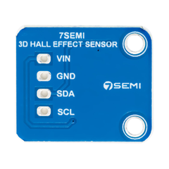 7Semi TMAG5273 4Pin 3D Hall-effect Sensor Breakout Module