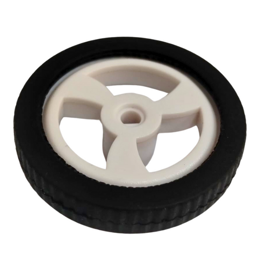 Rubber Hollow Car Wheel – High-grip DC motor and wheel for robotics – Robot Wheels and Chassis - Robocraze