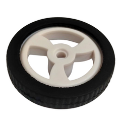 Rubber Hollow Car Wheel – High-grip DC motor and wheel for robotics – Robot Wheels and Chassis - Robocraze