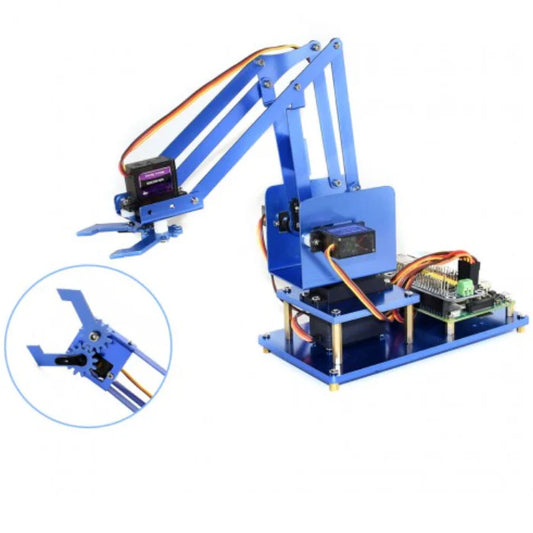 Waveshare 4-DOF Robot Arm Kit – Wi-Fi & Bluetooth robotic arm for Raspberry Pi - STEM kit - Robotics Kits - Robocraze