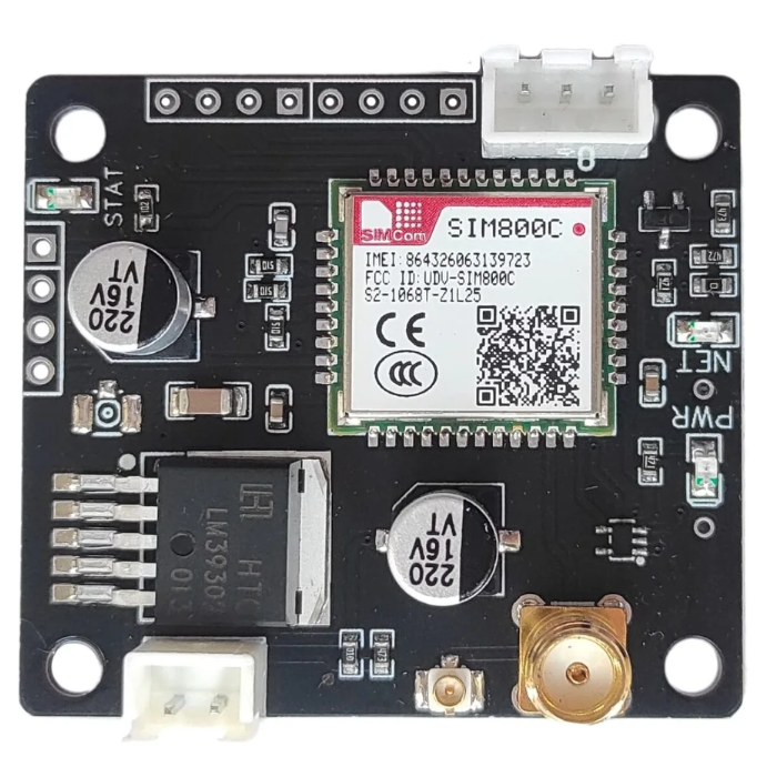 Adiy SIM800C LM39302 TTL Board - SIM800C GSM Module with LM39302 TTL board for IoT. -Robocraze