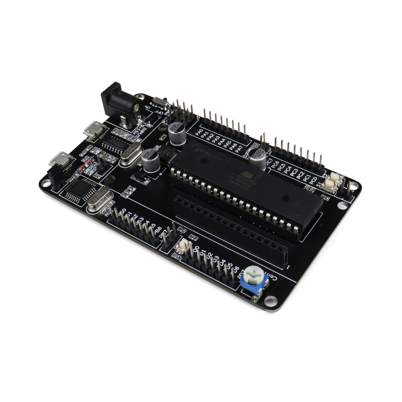 SmartElex ATmega32 Development Board – AVR Microcontroller with Onboard USB Programmer -Robocraze