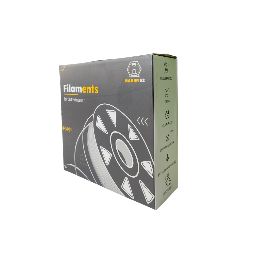Premium HS PLA 1.75mm 3D Printing Filament 1kg-Polar White Color - robocraze