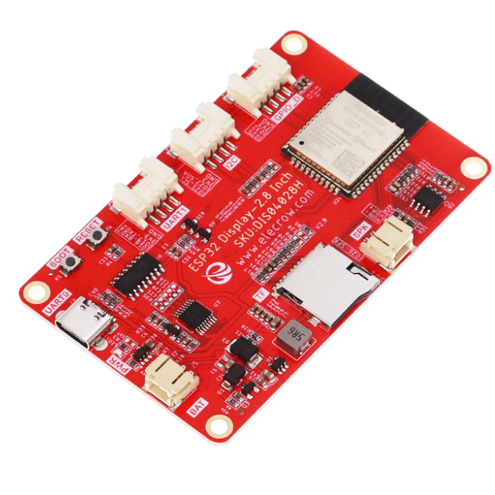 ELECROW 2.8 Inch ESP32 HMI Display – 240x320 SPI LCD touchscreen, Arduino & Micropython -HMI Display Module -Robocraze