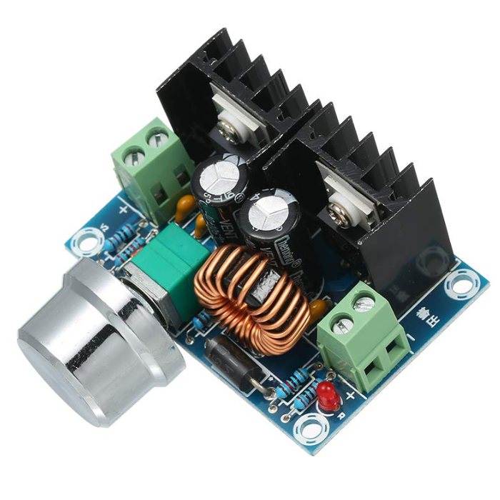XL4016E1 4-40V to 1.25-36V 8A Buck – XL4016E1 buck module for DC applications. -Power Converter -Robocraze