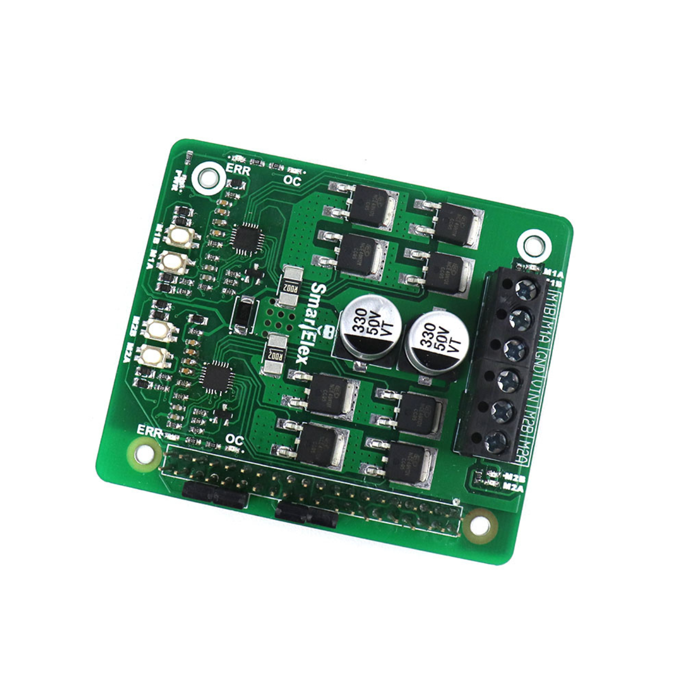 SmartElex 10D DC Motor Driver HAT for Raspberry Pi | PWM Driver HAT with PWM Speed Control - Robocraze