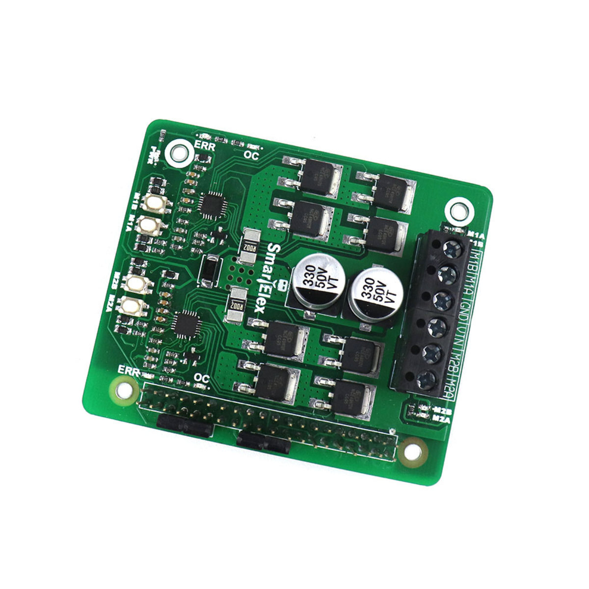 SmartElex 10D DC Motor Driver HAT for Raspberry Pi | PWM Driver HAT with PWM Speed Control - Robocraze
